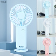 Handheld Fan with Stand Base 3 Speed Adjustable 800mAh Battery USB Rechargeable for Outdoor Summer Travel Table Fans Mute Portable &amp; Lightweight