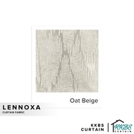 KKBS CURTAIN Lenoxa Curtain Fabric Cut by Meter - Oat Beige (126")