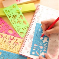 ✨💖 Stencil Drawing Ruler Kids Children Art and Craft Dog Ship Flower Symbols Christmas Gifts Goodie Bag l School Stationary l Drawing Design Ruler l Birthday Party Goodie Bag Gifts l Children Day Gifts