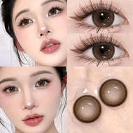 Contact lens brown contact lens contact lens contact lens solution 2pcs] brown Color contact lens co