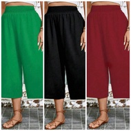 PLUS SIZE Plain Square Pants for Women/Large To XXL Fit-CYRILL Seluar Perempuan Seluar Slack Wanita 