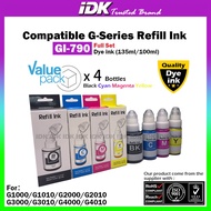 GI-790 790 GI790 Compatible G Series Refill ink For Canon Printer Use (Dye ink)