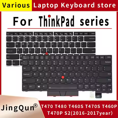 RU Laptop keyboard For Lenovo ThinkPad T470 T480 T460S T470S New S2 Notebook Russian keyboard With b