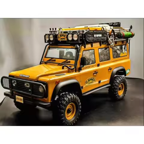 1/10 FMS FCX10M Camel Trophy Land Rover Defender D110 RC Crawler - Full Set Mood Accessories, No-Mod