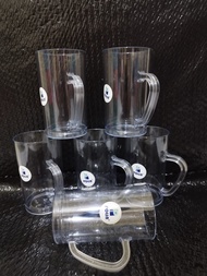 6 PCS GELAS PLASTIK MIKA /GELAS ES TEH PLASTIK GL 122 UKURAN 400 ML