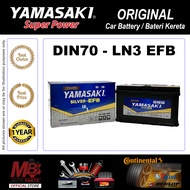 YAMASAKI - DIN70 LN3 EFB Silver - Super Power Battery [Car Battery | Bateri Kereta]