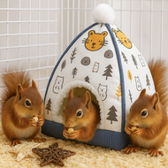 Soft Warm Hamster Nests House, Habitat for Hamster, Guinea Pig, Rabbit, Golden Bear  Rumah Sarang Ha