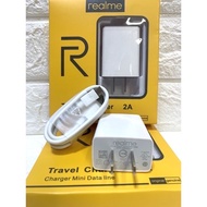 Realme Travel Charger Fast Charging 5V/2A Adapter With Micro Android USB Type C Cable
