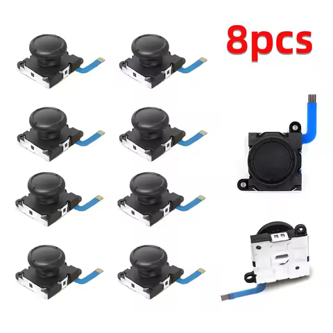8pcs Replacement 3D Analog Joystick for Nintendo Switch/OLED/Lite JoyCon Thumb Stick Controller Repa