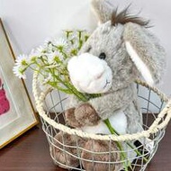 31cm/12" Super Fluffy & Soft Donkey Plush Pillow | Cute & Huggable Donkey Fur Plush Doll, Soft & Ski