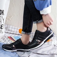 0302 Keds Shoes Sneakers Strap Girls Women School College Black Black Import Jakarta