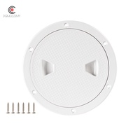 6 Inch Marine Boat Access Hatch Cover Twist Screw Out Deck Plate ABS Round Inspection Hatch for Boat