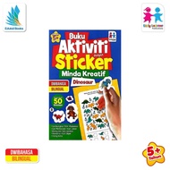 Buku Aktiviti - Buku Aktiviti Dengan Sticker Minda Kreatif Dinosaur - Buku Sticker - Buku Kanak-Kana