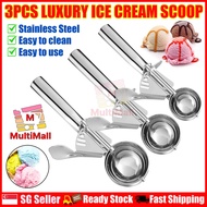 Luxury Ice Cream Scoop Set | Ice Cream Scooper|  Stainless Steel Ice Cream Scooper | Ice Cream Spoon