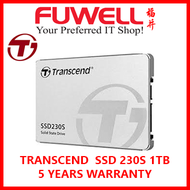 TRANSCEND - SATA III 6Gb/s SSD230S 2.5" 2TB/1TB/512GB/256GB/128GB Internal SSD ( 5 Years Local Warranty )