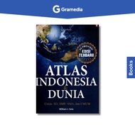 Gramedia Bogor Cibinong - Atlas of Indonesia & World 38 Provinces Latest Edition