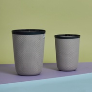 Minimal Around HH-203 HH-205 Round Woven Trash Can Set (2 Sizes To Choose From) No Lid