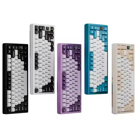 Chilkey ND75 Keyboard 75% Layout Mechanical Keyboard Hot Swappable Custom Keyboard Tri-mode RGB Back