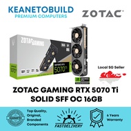 ZOTAC GAMING RTX 5070 Ti AMP EXTREME INFINITY 16GB RTX 5070 Ti SOLID OC 16GB RTX 5070 Ti SOLID SFF O
