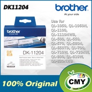 Genuine Brother DK-11204 Label Roll – Black on White, 17mm x 54mm DK11204 DK 11204