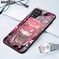 Case For Samsung A12 4G A12 5G M12 F12 Anime Fan Pattern Glass Phone