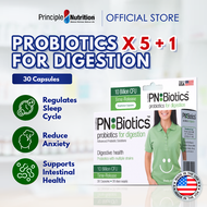 Principle Nutrition PNBiotics Probiotics For Digestion | 30S Carton of 6