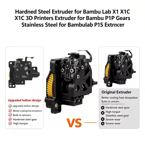 NEW X1 P1 Extruder Hardened Steel Gear Unit For Bambu lab P1/X1 Series Extruder For P1S P1P For Bamb