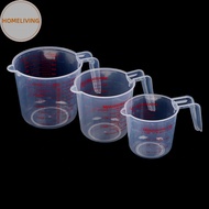homeliving Plastic clear measuring cup mesure dish 250/500/1000ml  scale plastic SG