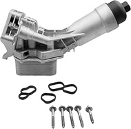 Aluminum Engine Oil Cooler Filter Housing Replacement for 11428651710 11428580414 Fit for BMW B48 23