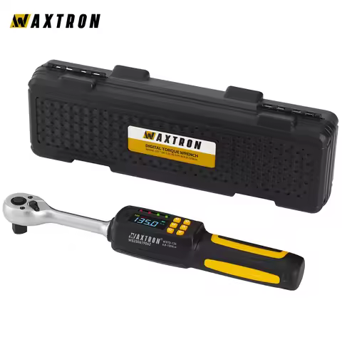 Waxtron Digital Torque Wrench 0.9-135N.m 1/2'' 1/4'' 3/8'' Torque Wrench Digital With Preset Values 