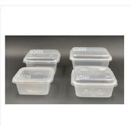 [READY STOCK] SQ 650 Square Disposable Plastic Food Container [ 50sets ] SQ650