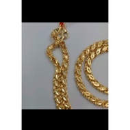 ﹍pawnable 18k Saudi Gold Necklace - Elegant Damascus