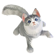 Maine ศิลปะกระดาษพับรูปแมวแรคคูนน่ารักโมเดลกระดาษ3มิติงานฝีมือรูปสัตว์ของเล่นหัตถกรรม QD-030แบบแฮนด์เมดสำหรับเด็กๆ