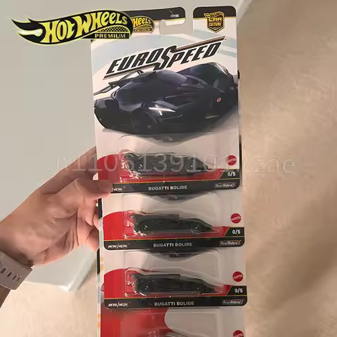 Hot Wheels Premium 1/64 Bugatti Bolide Diecast Car Euro Speed Car Culture Chase Real Riders Metal Bo