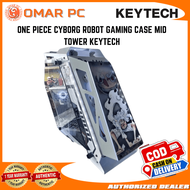 One Piece Cyborg Robot White Gaming Case Mid Tower Keytech