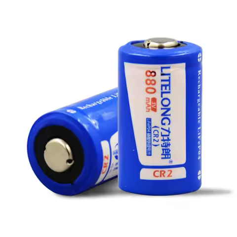 2pcs/lot High quality 3V 880mAh CR2 rechargeable battery 3V rechargeable lithium battery camera batt