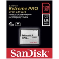 Sandisk Extreme Pro 128GB Cfash 2.0 Flash Memory Card 515MB/s SDCFSP 128G