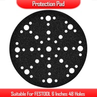 Protection Pad Tray Pad for Dry Grinding Machine Suitable for FESTOOL 6 Inches 48 Holes Sandpaper Ma