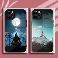 M-Mahadev Of India Krishna Lord Shiva For IPhone case Tempered Glass Back Cover Soft Silicone Black 