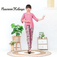 Setelan Kebaya Kutubaru Anak Set Rok Plisket Batik / Baju Kebaya Anak Perempuan Umur 5 6 7 8 9 10 11