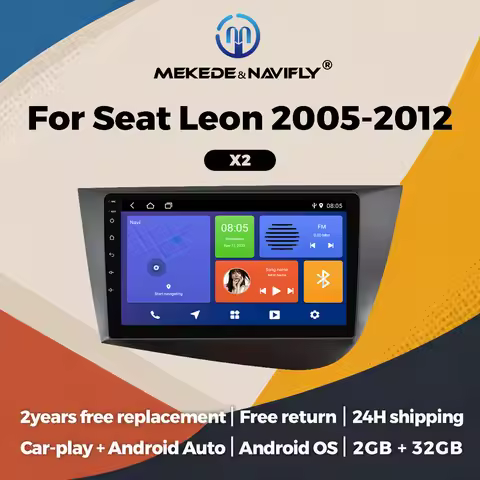 Wireless Carplay Android Auto Android 9inch Car Radio For Seat Leon 2005-2012 Multimedia Player Car