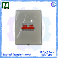 Koten Manual Transfer Switch Rail Type 100A 2 pole