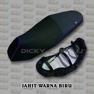 Cover Jok Motor Polos Amplas Kasar (Pakai Karet) Variasi Jahit Benang Warna Motor Vario Beatdll