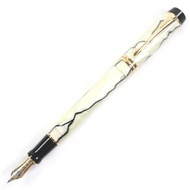 全新 ▼ 派克（PARKER）Duofold Centennial GT 男士鋼筆，18K 金筆尖（F），珍珠黑筆身，附原廠筆盒及筆套，法國製造