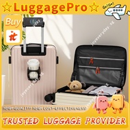 【Bags & Luggage Pro】logo Zipper19Pull-rod luggage2026Cup Holder28Inch Travel DJSC