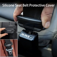 [Ready Stock] BMW Logo Universal Car Seat Belt Socket Protective Cover Silicone Car Safety Seat Belt