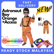 [SmoothiesKids] Astronaut Orange Kids Boys Costume Cosplay Event Party Occupation Career Kerjaya Ang