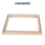 MAINAUSHUI6K Weaving Loom, 11.8x11.8in Square Shape Knitting Loom, Handmade Wooden Knitting Board DI