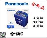 ＊電池倉庫＊全新 免加水 國際牌 PANASONIC 銀合金 怠速熄火 Q100L(Q95L加強)