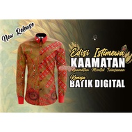 🔥Baju Kemeja Kaamatan Print Corak Etnik Borneo Baju Kaamatan Berkolar Butang Depan Jersey Sabah XS-3